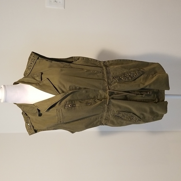 Forever 21 Army Green Utility Vest - Picture 2 of 6
